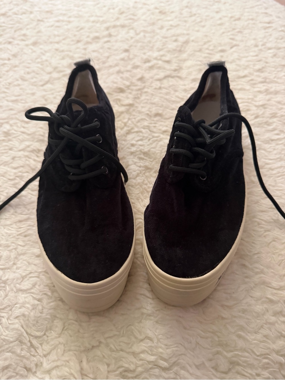 Eleven Paris Karl is my Father Black and White Platform Sneakers - Picture 4 of 6